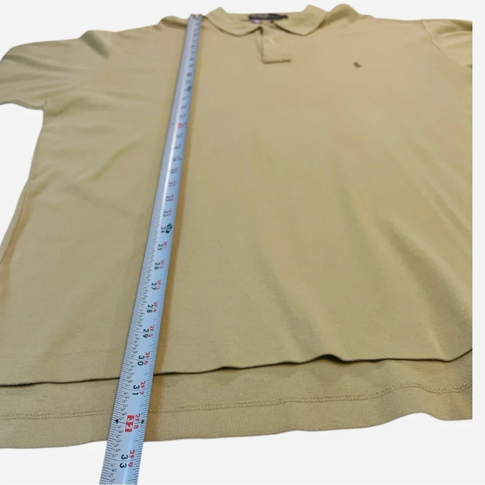 Polo Ralph Lauren Polo Shirt, Men’s, 100% cotton,‎ Short-Sleeve, Color Beige, XL